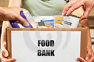 Making Donations To Food Bank