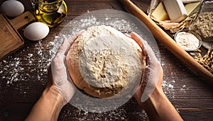 making dough, AI generated