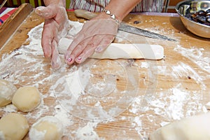 Making dumplings