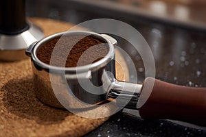 Making expresso with professional tools