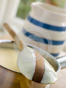 Making Fresh English Vanilla Custard