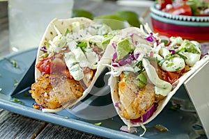 Making of Fresh Fish Tacos