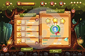 Making the game screen to the computer game magic forest