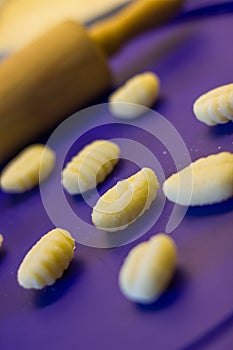 Making Gnocchi pasta