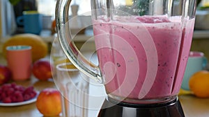 Making a Healthy Raw Vegan Raspberry Blueberry Banana Smoothie
