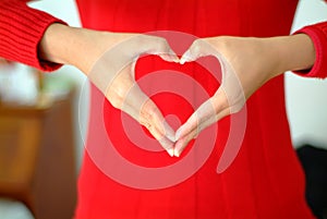 Making a heart shape