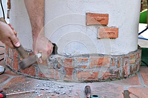 Making a Hole With Chisel