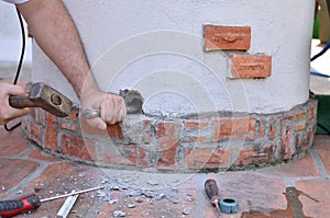 Making a Hole With Chisel