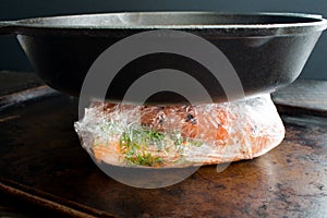 Making Homemade Lox with Salmon, Spices, and Salt