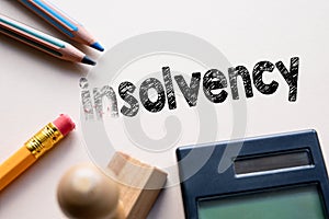 Making insolvency in to solvency by eraser photo