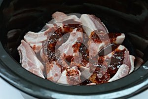 Making korean pork ribs in the slow cooker