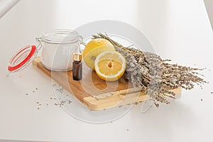 Lavender and lemon bath salt set photo