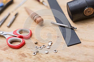 Tools for working with leather goods