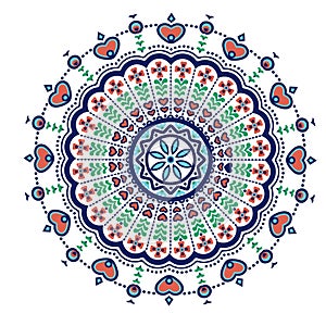 Ethnic mandala-like pattern