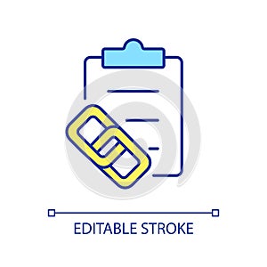 Making notes RGB color icon