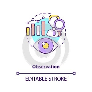 Making observation concept icon