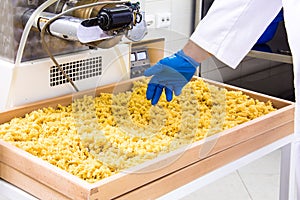 Making of pasta, process and separation food