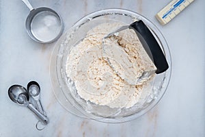 Making a pie crust photo