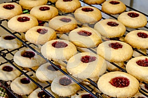 Making of Raspberry Thumbprint Cookies