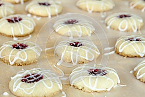 Making of Raspberry Thumbprint Cookies