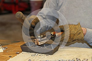 Making reloading lead bullets in home shop