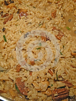 Making risotto frying arborio rice