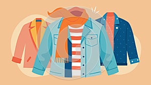 Making room for transitional pieces like lightweight scarves and denim jackets that can be worn during both spring and