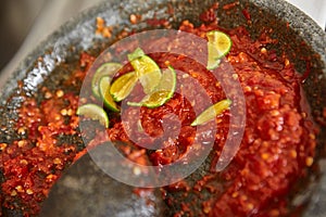 Making sambal