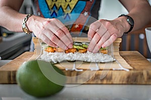 Making sushi