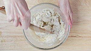 Making Tamales, Mixing the Masa