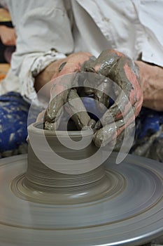 making throwing pottery