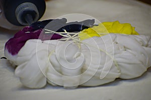 Making a tie-dye shirt