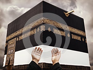 Makkah Kaaba Hajj Muslims, praying photo