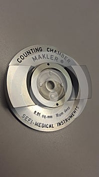 Makler chamber counting spermatozoon