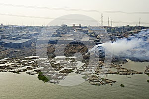 Makoko fishing slums in Lagos