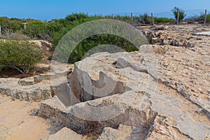 Makronissos Tombs ancient burial ground from the hellenistic period