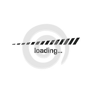 computer loading icon balck and white background