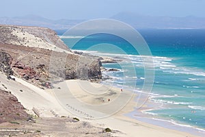 Mal Nombre beach on the south east coast of Fuerteventura photo