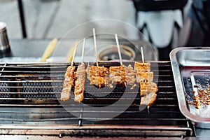 Mala grilled meat with sichuan pepper at market