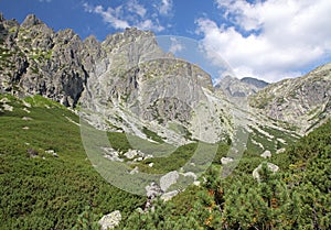 Mala studena dolina - valley in High Tatras, Slovakia