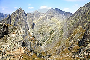 Mala studena dolina - valley in High Tatras, Slovakia