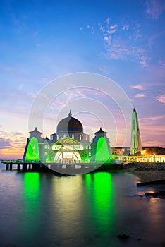 Malacca islam mosque is beutiful islam mosque in Malacca, Malays photo