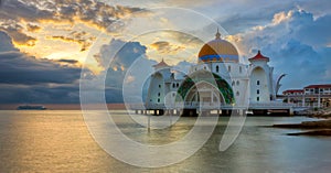 Malacca Straits Mosque, Malaysia