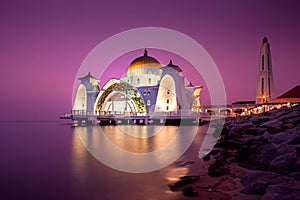 Malacca Straits Mosque  Masjid Selat Melaka,