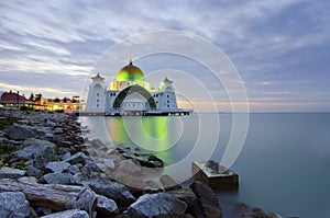 Malacca Straits Mosque (Masjid Selat Melaka) is a mosque located