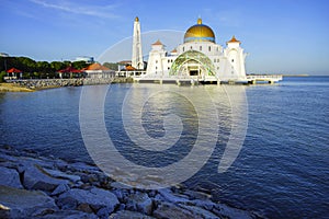 Malacca Straits Mosque It is a mosque located on the man-made Malacca Island near Malacca Town, Malaysia