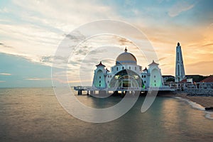 Malacca straits mosque Selat Melaka Mosque is a Mosque located