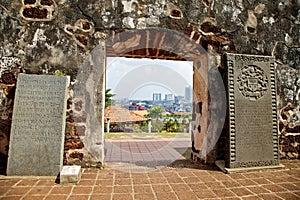 Malacca viewed from St Pauls