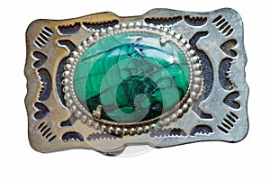 Malachite Belt Buckle