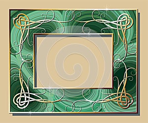 Malachite border